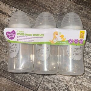 Parents Choice 3-Pack Wide Neck Bottles